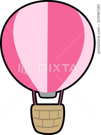 Balloon illustration cute striped balloon simple Balloon illustration cute striped balloon simple 83096380