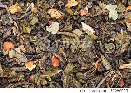 Scatter green tea with fruit 83096655