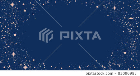 Blue background with stars and place for text.... - Stock Illustration  [83096983] - PIXTA