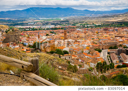 Aerial view on the city Calatayud, Zaragoza 83097014