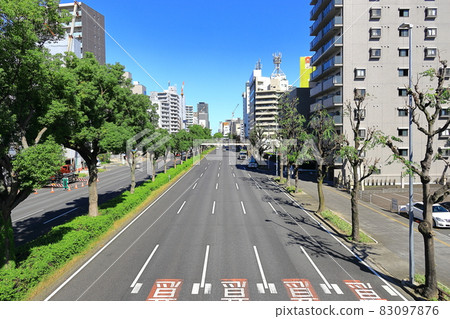 名古屋市中區立花1丁目國道22號伏見通從人行天橋看 83097876