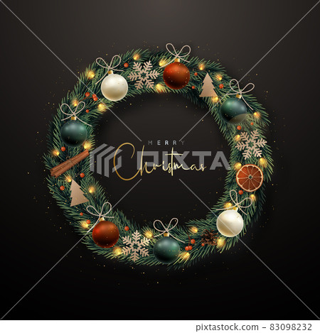 Decorative Christmas wreath 83098232