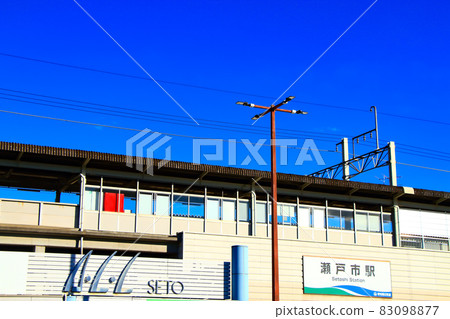 Scenery of Aichikanjo Railway Setoshi Station Scenery of Aichikanjo Railway Setoshi Station 83098877
