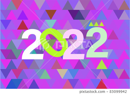 Colorful number 2022. Happy new year on modern geometric abstract background. Creative design template with logo 2022 for celebration and season decoration. Trendy background for branding, Colorful number 2022. Happy new year on modern geometric abstract background. Creative design template with logo 2022 for celebration and season decoration. Trendy background for branding, 83099942