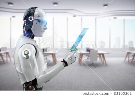 Ai robot work in smart office Ai robot work in smart office 83100361