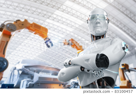 Automation automobile factory with robot control Automation automobile factory with robot control 83100457