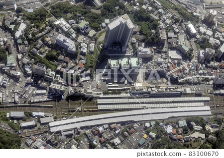 Aerial view near Atami station Aerial view near Atami station 83100670