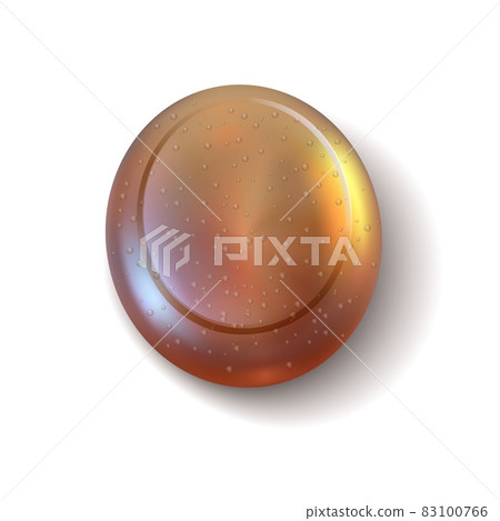 Realistic soap. Cleaning body care cosmetic 3D round bar with water drops. Toiletry for beauty and hygiene. Isolated solid detergent mockup. Vector bathroom and shower hand washing product Realistic soap. Cleaning body care cosmetic 3D round bar with water drops. Toiletry for beauty and hygiene. Isolated solid detergent mockup. Vector bathroom and shower hand washing product 83100766