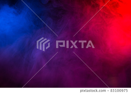 Multi-colored smoke in the form of a cloud on a black background 83100975