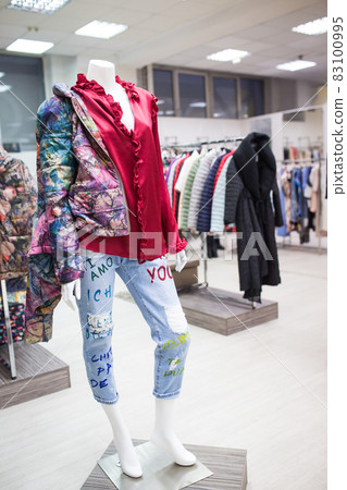 Women's clothing on the mannequin in the store Women's clothing on the mannequin in the store 83100995