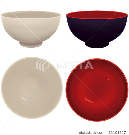 餐具套裝1（茶碗/碗）（即使打印也很漂亮） 83101527