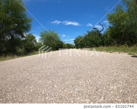 Trail course in a park in San Antonio, Texas 83102744