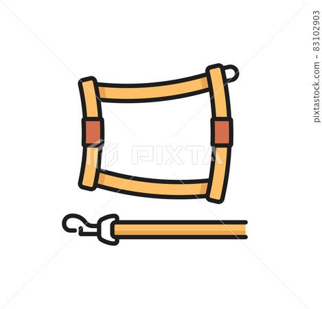 Adjustable cat harness isolated leather pets accessory icon. Vector pets training equipment, strap and laces. Feline animals collar, belt and leashes cord, puppies and sledding dogs control tool Adjustable cat harness isolated leather pets accessory icon. Vector pets training equipment, strap and laces. Feline animals collar, belt and leashes cord, puppies and sledding dogs control tool 83102903