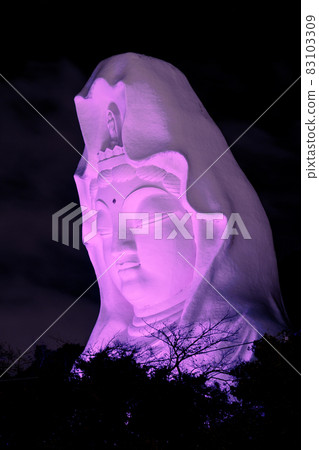 Ofuna Kannon's pink light up Ofuna Kannon's pink light up 83103309