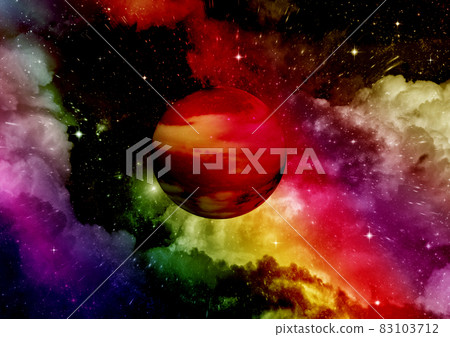 galaxy in a free space. 3D rendering galaxy in a free space. 3D rendering 83103712