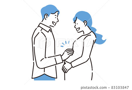 Person pregnant couple Person pregnant couple 83103847