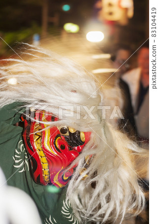 Lion dance float festival summer festival Hayashi Lion dance float festival summer festival Hayashi 83104419