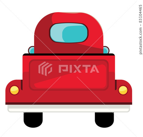 Red pickup truck 83104465