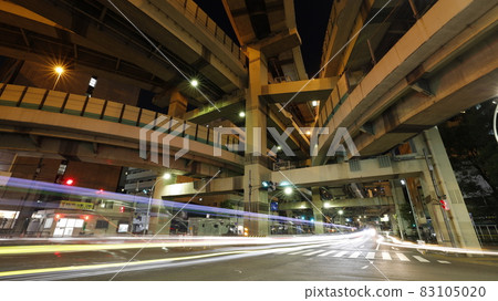 箱崎交界處的夜景,許多橋分叉,被稱為“山田大蛇”和“交界界之王” 箱崎交界處的夜景,許多橋分叉,被稱為“山田大蛇”和“交界界之王” 83105020