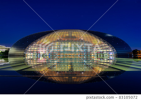National Centre for the Performing Arts NCPA at night in Beijing, China National Centre for the Performing Arts NCPA at night in Beijing, China 83105072