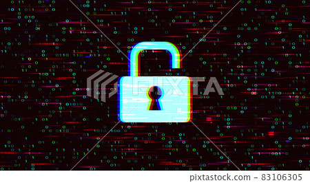 Cyber security and Hacking Concept Vector Background 83106305