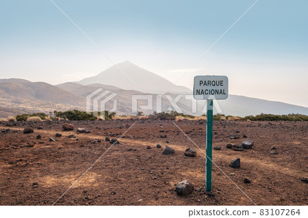 Teide National Park in Tenerife, Volcano and mountain landscape Teide National Park in Tenerife, Volcano and mountain landscape 83107264