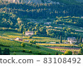 Vineyards at the foot of the mountain in Trento, Trentino-Alto Adige 83108492