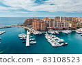 Port of Fontvieille, Monaco, mediterranean sea 83108523