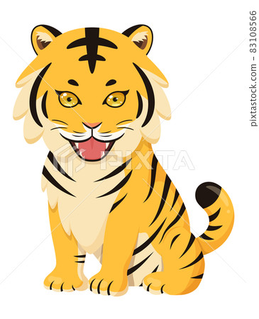 Tiger illustration_real eyes 83108566
