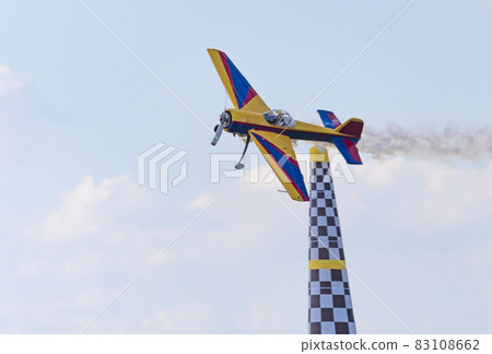 MOSCOW REGION, CHERNOE AIRFIELD 22 May 2021: airplane yak-55 the Sky aviation festival, theory and practice 83108662
