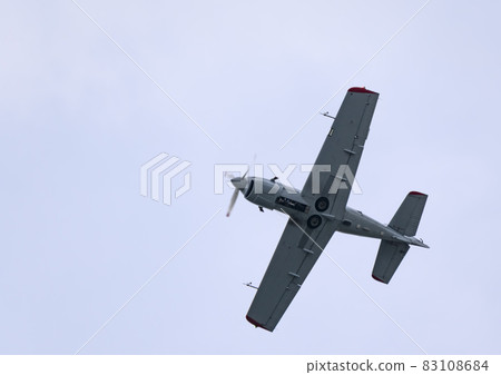 Moscow Russia Zhukovsky Airfield 25 July 2021: aerobatic yak-152 perfoming demonstration flight of the international aerospace salon MAKS-2021 Moscow Russia Zhukovsky Airfield 25 July 2021: aerobatic yak-152 perfoming demonstration flight of the international aerospace salon MAKS-2021 83108684