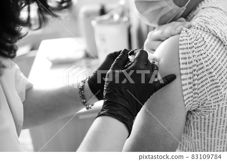 Immunization process, vaccination room in Ukraine, protection of the immune system by vaccination. Immunization process, vaccination room in Ukraine, protection of the immune system by vaccination. 83109784