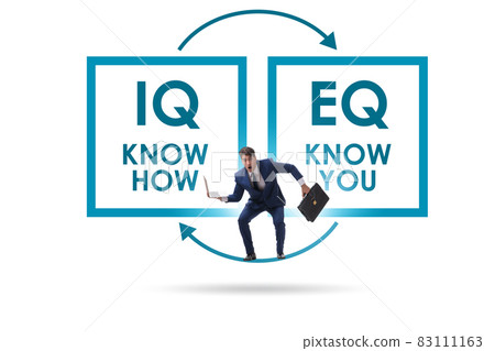 EQ and IQ skill concepts with businessman 83111163
