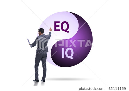 EQ and IQ skill concepts with businessman 83111169