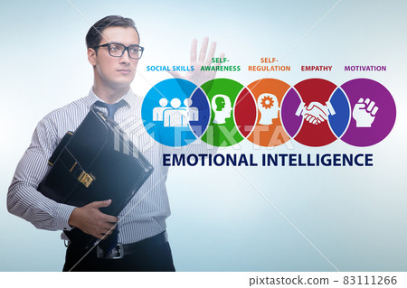 Emotional Intelligence concept with businessman Emotional Intelligence concept with businessman 83111266