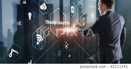 Business Digital Transformation. Future and Innovation Internet and network concept. Technology background 83111341