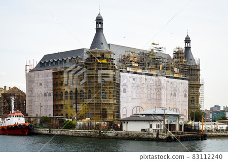 Central station building of Istanbul, Haydarpasa Train Station, april 13 2019 Turkey Istanbul Kadikoy Central station building of Istanbul, Haydarpasa Train Station, april 13 2019 Turkey Istanbul Kadikoy 83112240