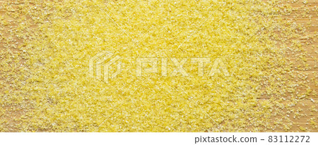 Semolina irmik obtained by grinding durum wheat on a cutting board 83112272
