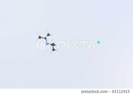 Lithium diisopropylamide molecule made with balls, isolated molecular model. 3D rendering Lithium diisopropylamide molecule made with balls, isolated molecular model. 3D rendering 83112915
