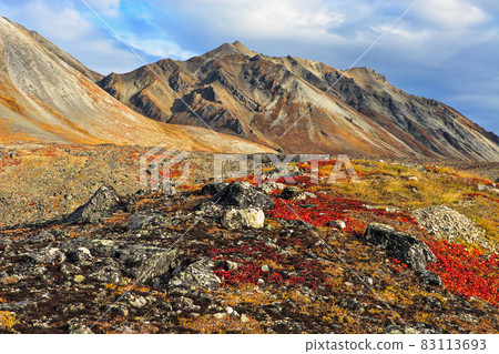 Autumn mountain landscape. Autumn mountain landscape. 83113693