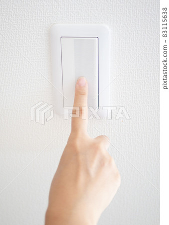 Finger image of pressing the switch 83115638
