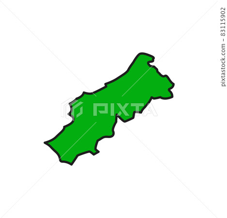 Portuguese Republic isolated map green silhouette flat line icon. Vector Portugal political map, geography symbol. European State travel landmark. Republica Portuguesa cartography and topography Portuguese Republic isolated map green silhouette flat line icon. Vector Portugal political map, geography symbol. European State travel landmark. Republica Portuguesa cartography and topography 83115902