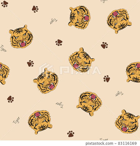 Tiger seamless pattern-1 repeat Tiger seamless pattern-1 repeat 83116169