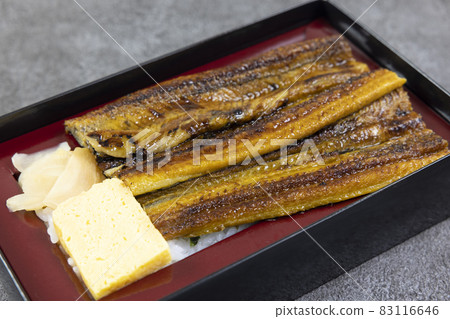 美味的星鰻豐盛的午餐 美味的星鰻豐盛的午餐 83116646