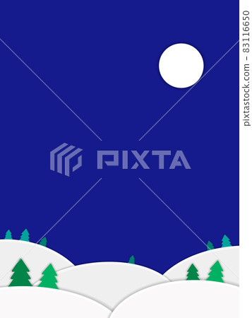 01號雪景紙工藝風格垂直背景圖 83116650