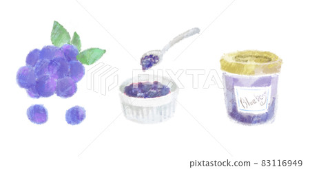 水彩藍莓套 水彩藍莓套 83116949