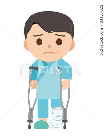 Fractured person 83117022