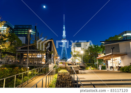 Nagoya Sakae Hisaya Odori Park Layered Hisaya Odori Park Chubu Electric Power MIRAI TOWER 夜景 83117120