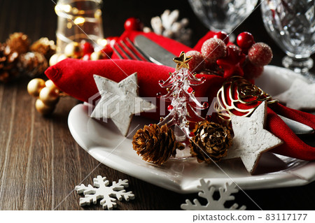 Christmas table setting Christmas table setting 83117177
