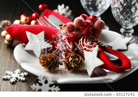 聖誕餐桌佈置 83117241